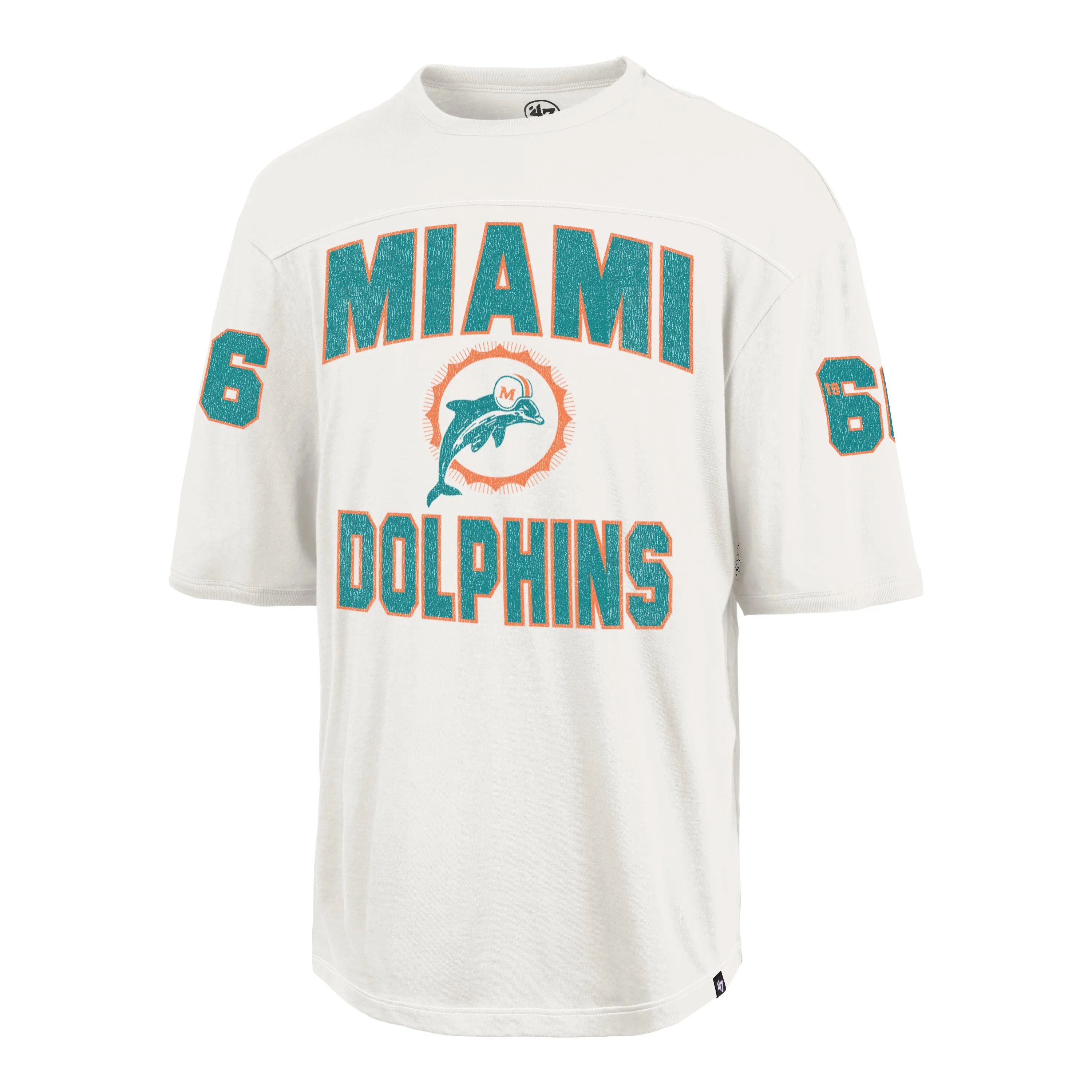 MIAMI DOLPHINS HISTORIC GRIDIRON RUSH '47 BRIGHTON TEE