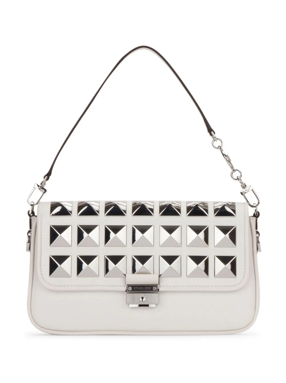 Michael Michael Kors stud-embellished shoulder bag - White