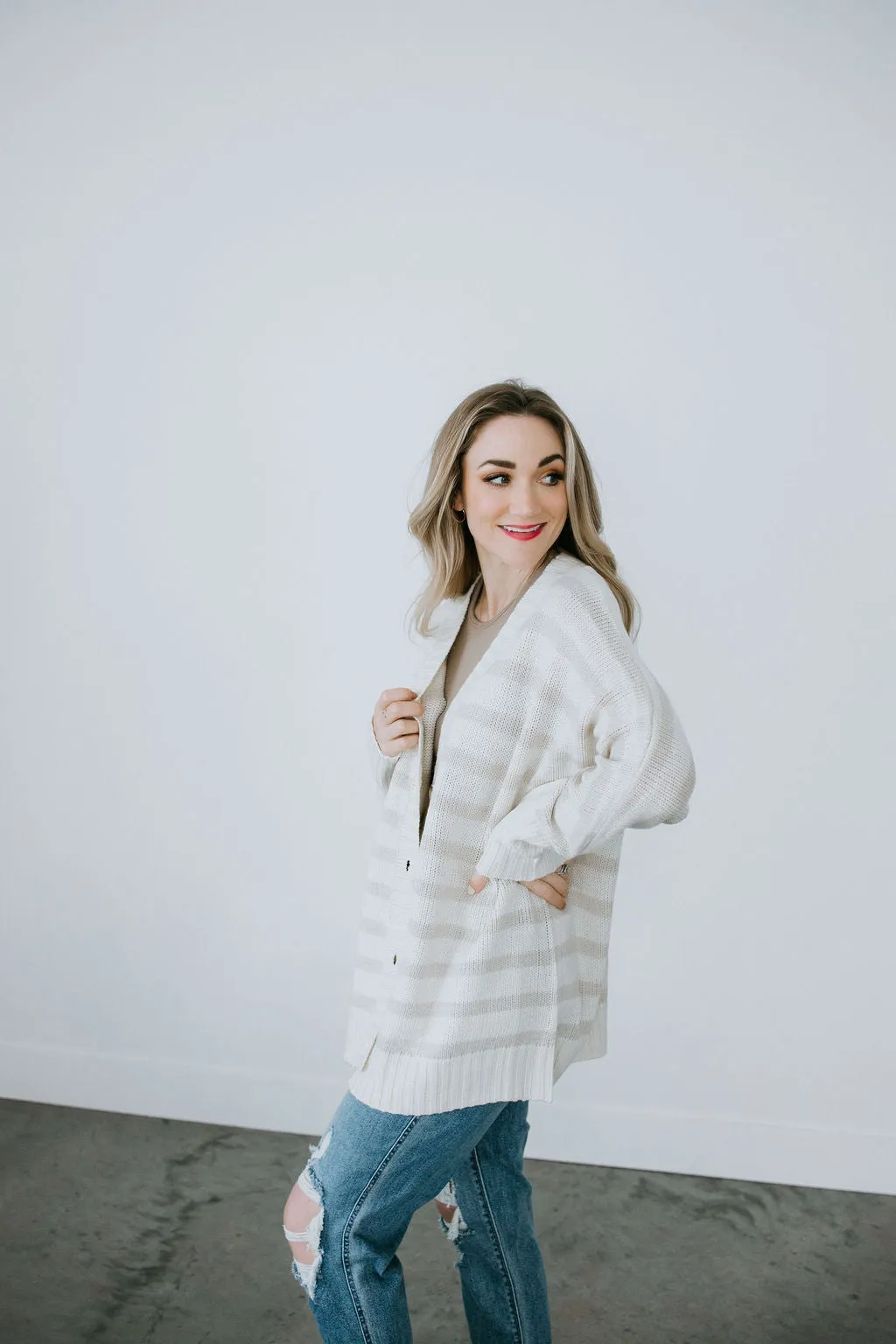 Milah Striped Cardigan