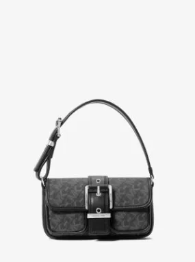 MK Colby Extra-Small Empire Signature Logo Shoulder Bag - Black - Michael Kors