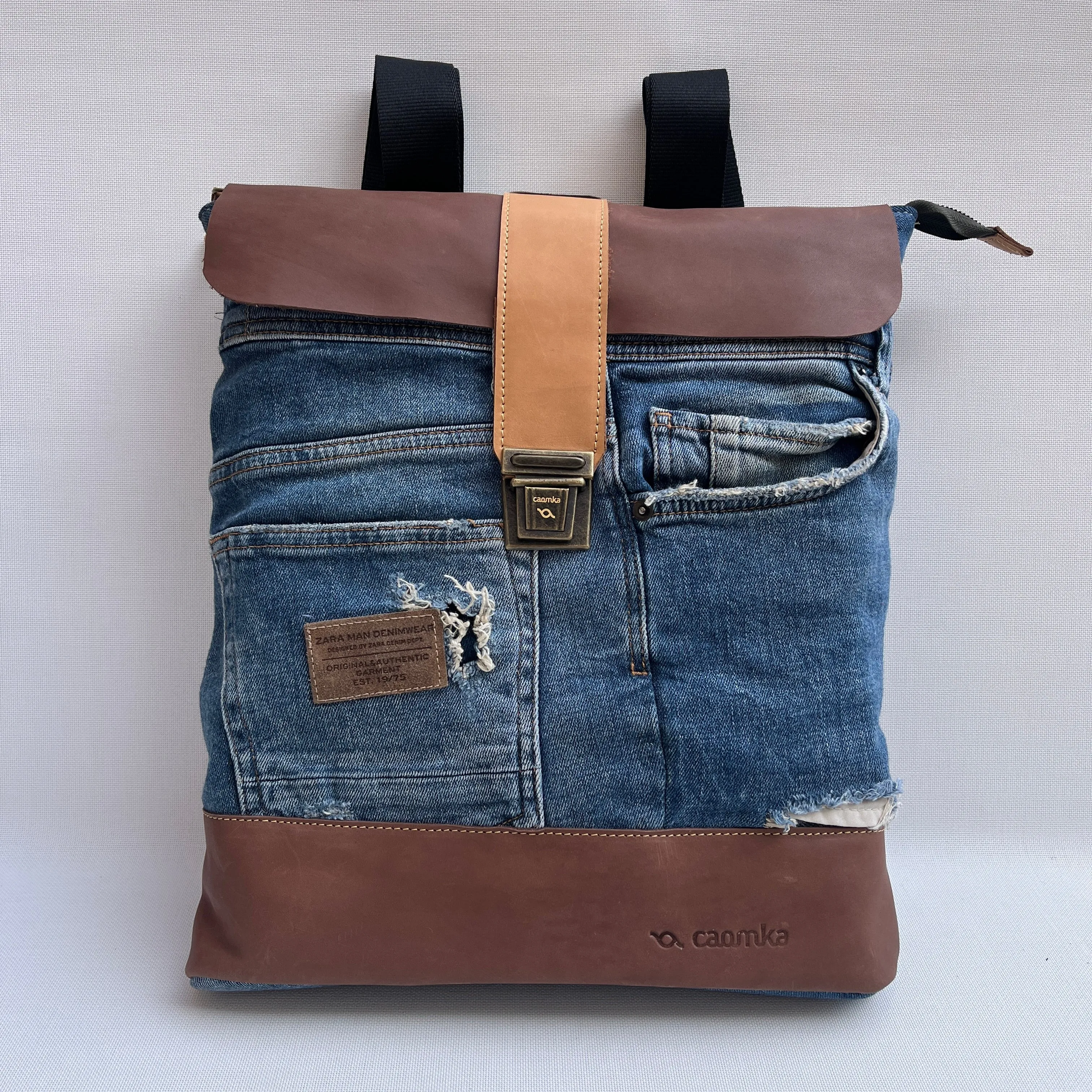 Mochila Top Caomka Recycled  Jeans · Pieza nica 15242