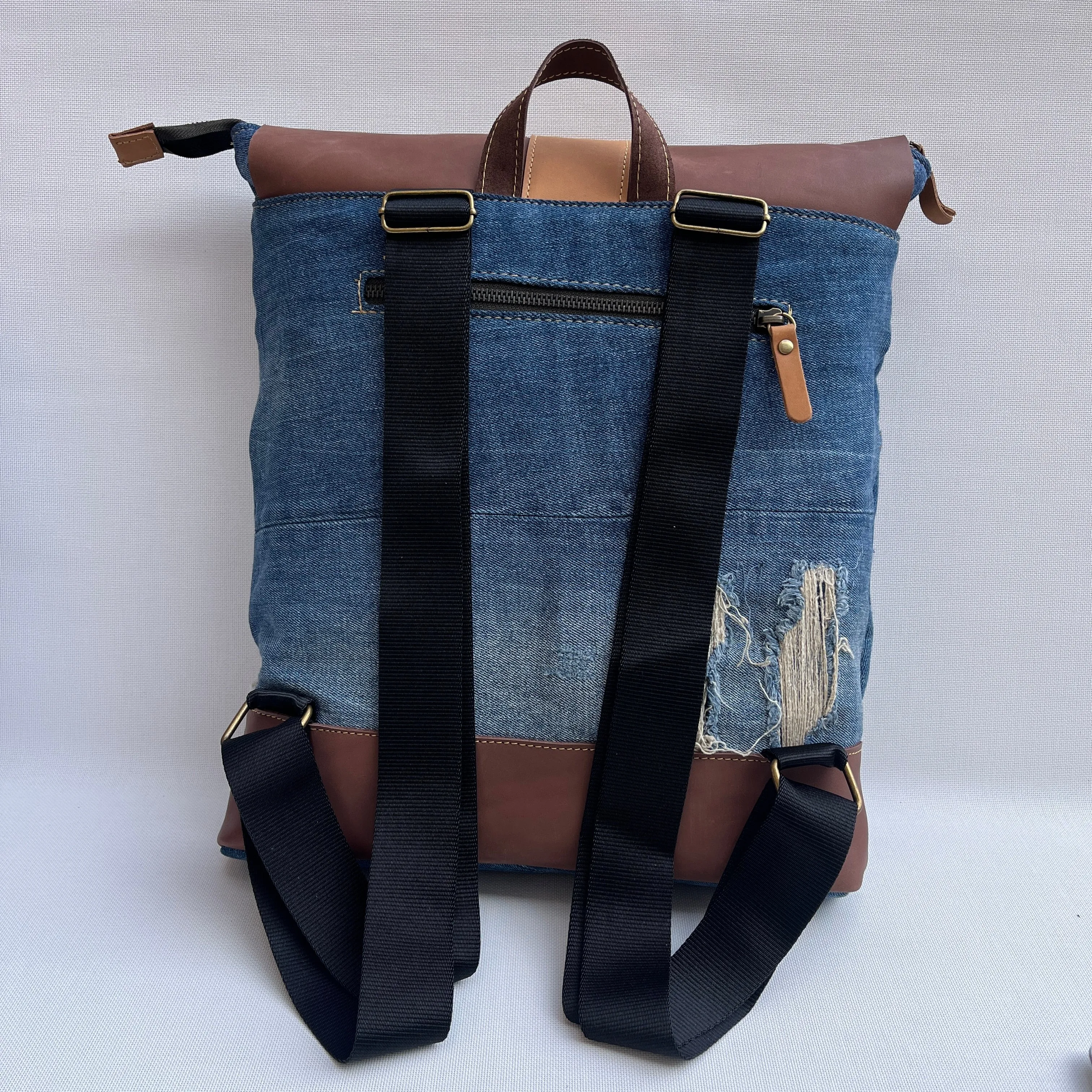 Mochila Top Caomka Recycled  Jeans · Pieza nica 15242