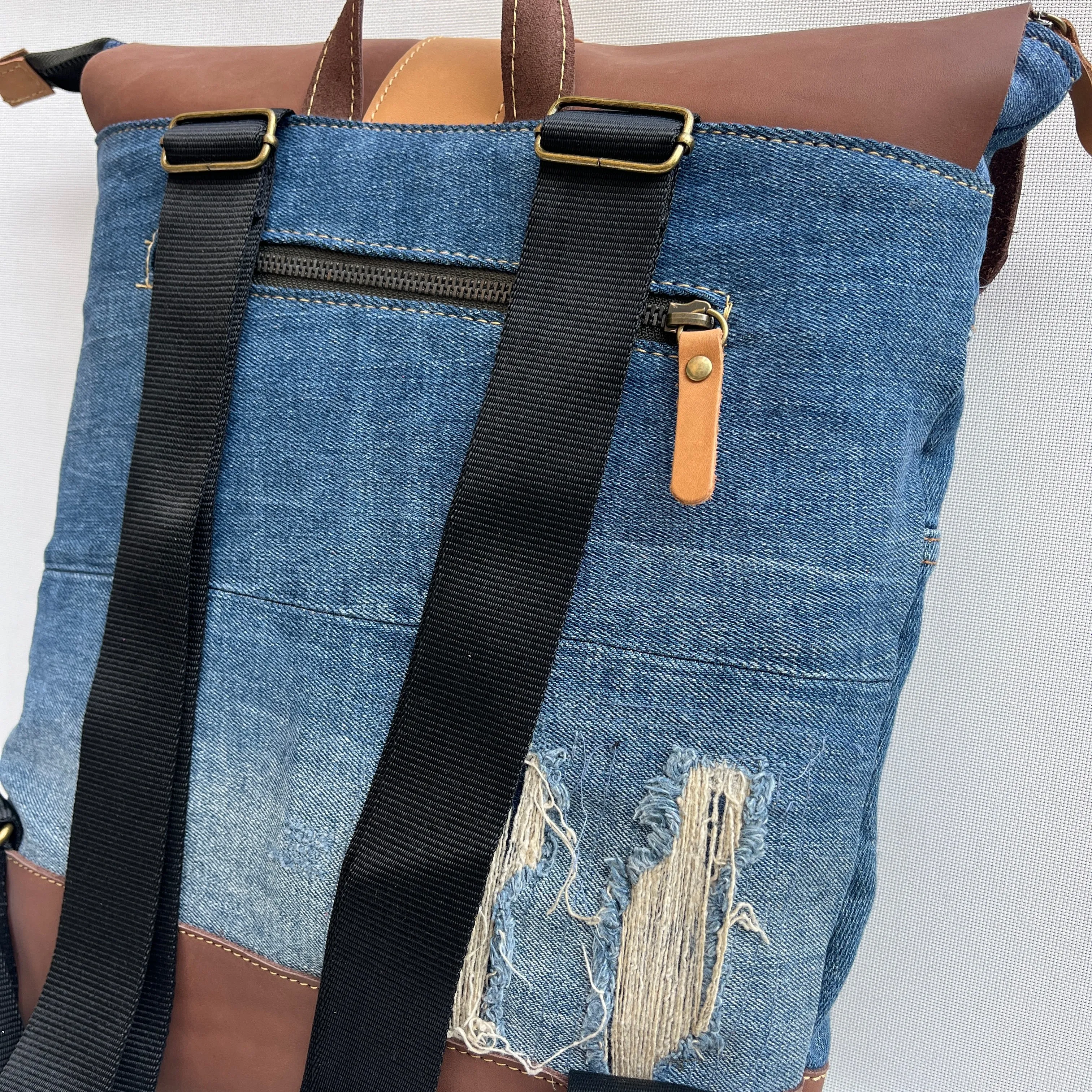 Mochila Top Caomka Recycled  Jeans · Pieza nica 15242