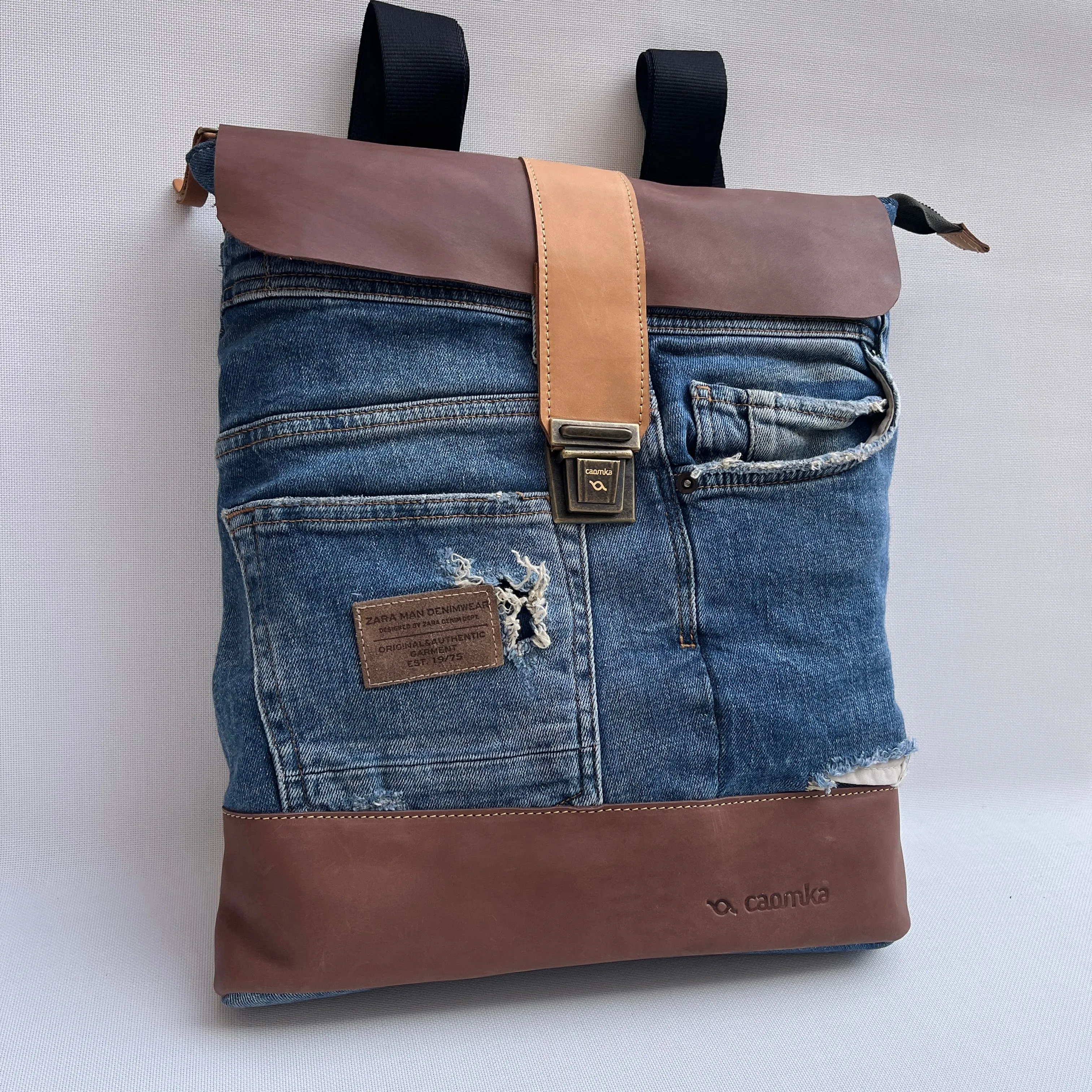 Mochila Top Caomka Recycled  Jeans · Pieza nica 15242