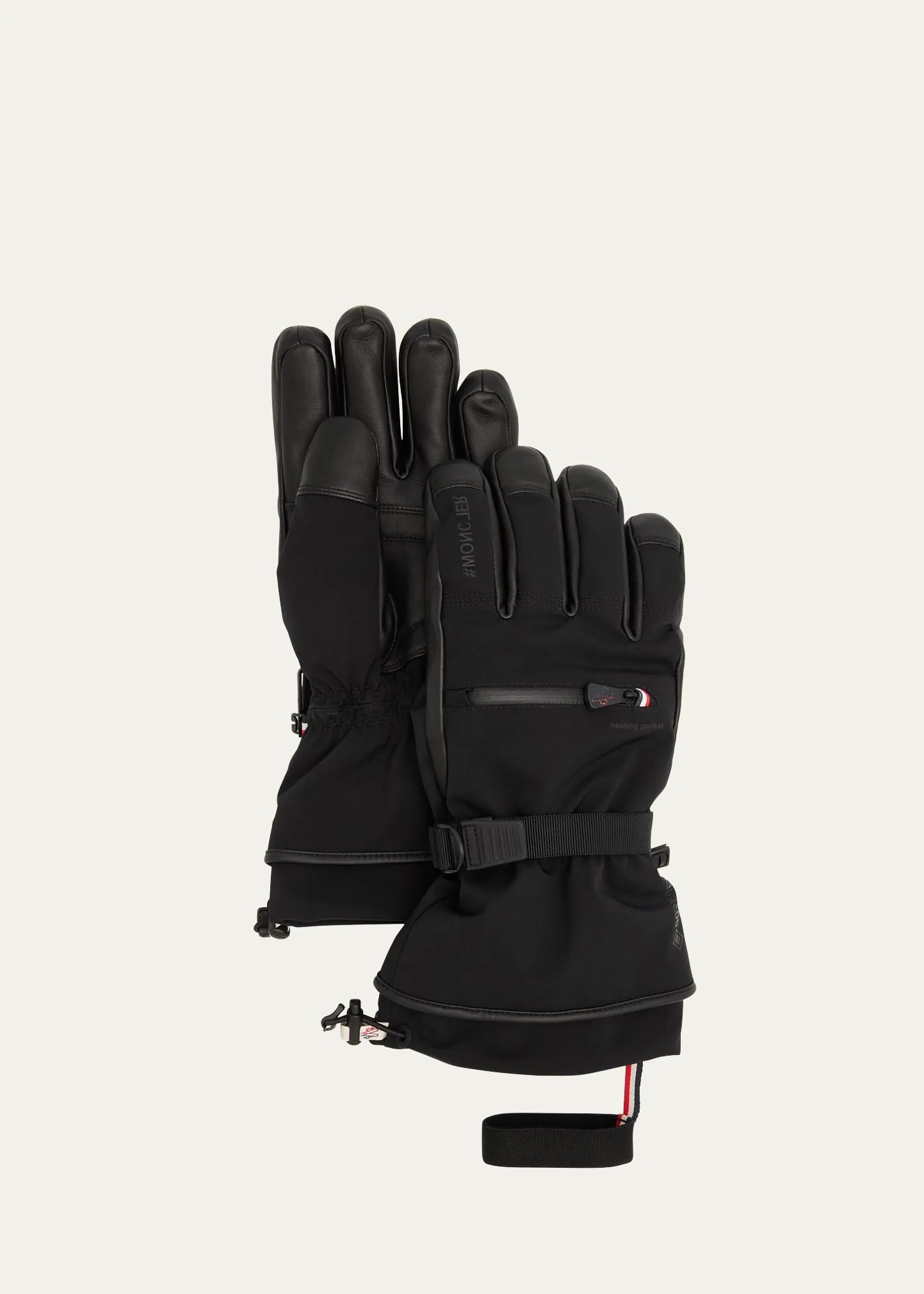 Moncler Grenoble Men's Padded Contrast Ski Gloves