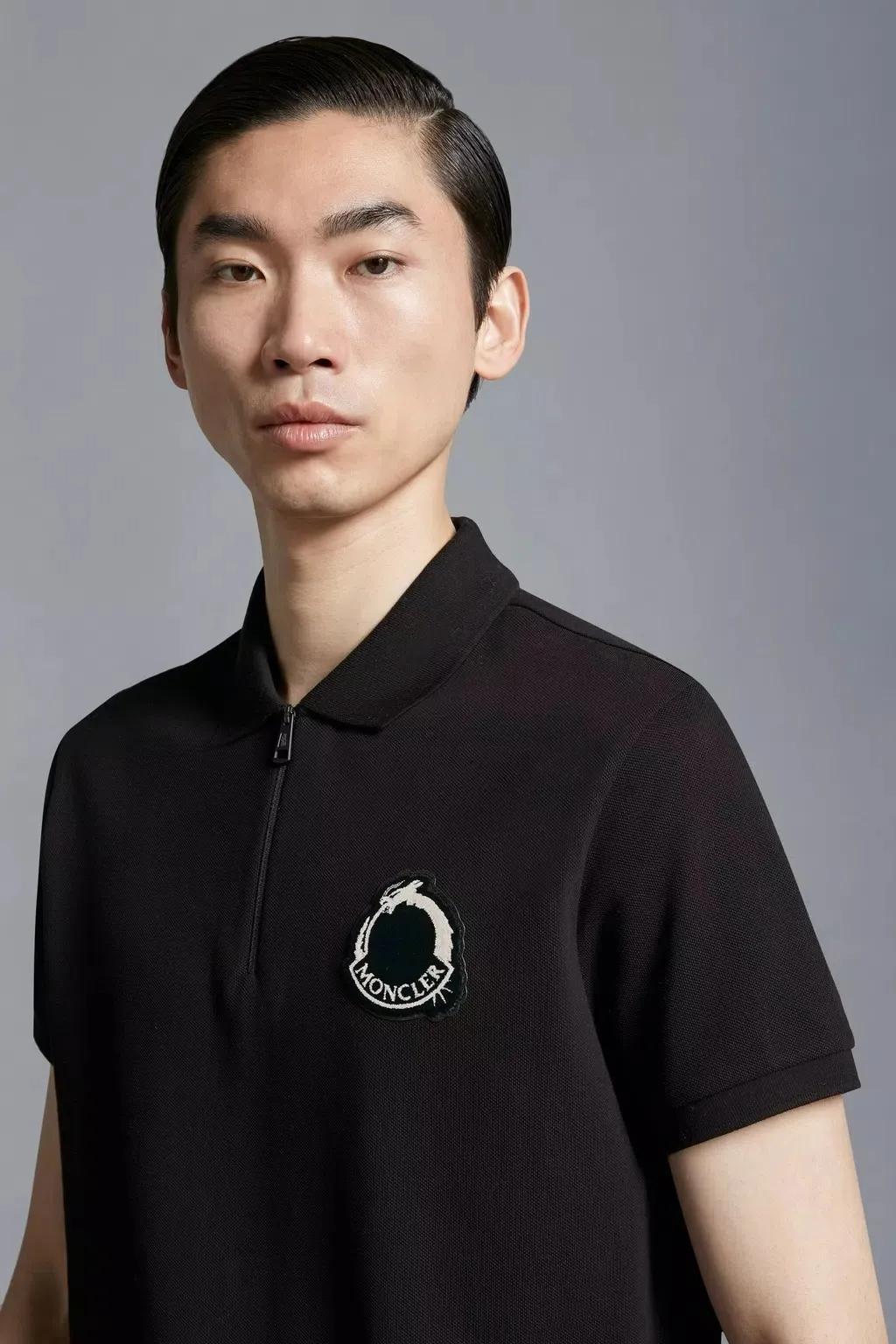 MONCLER  |Logo Patch Polo Shirt