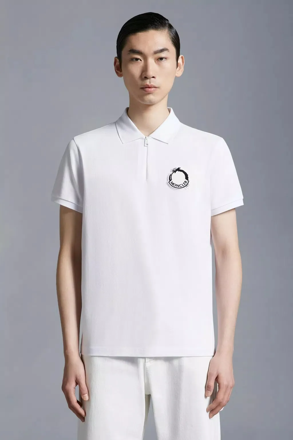 MONCLER  |Logo Patch Polo Shirt