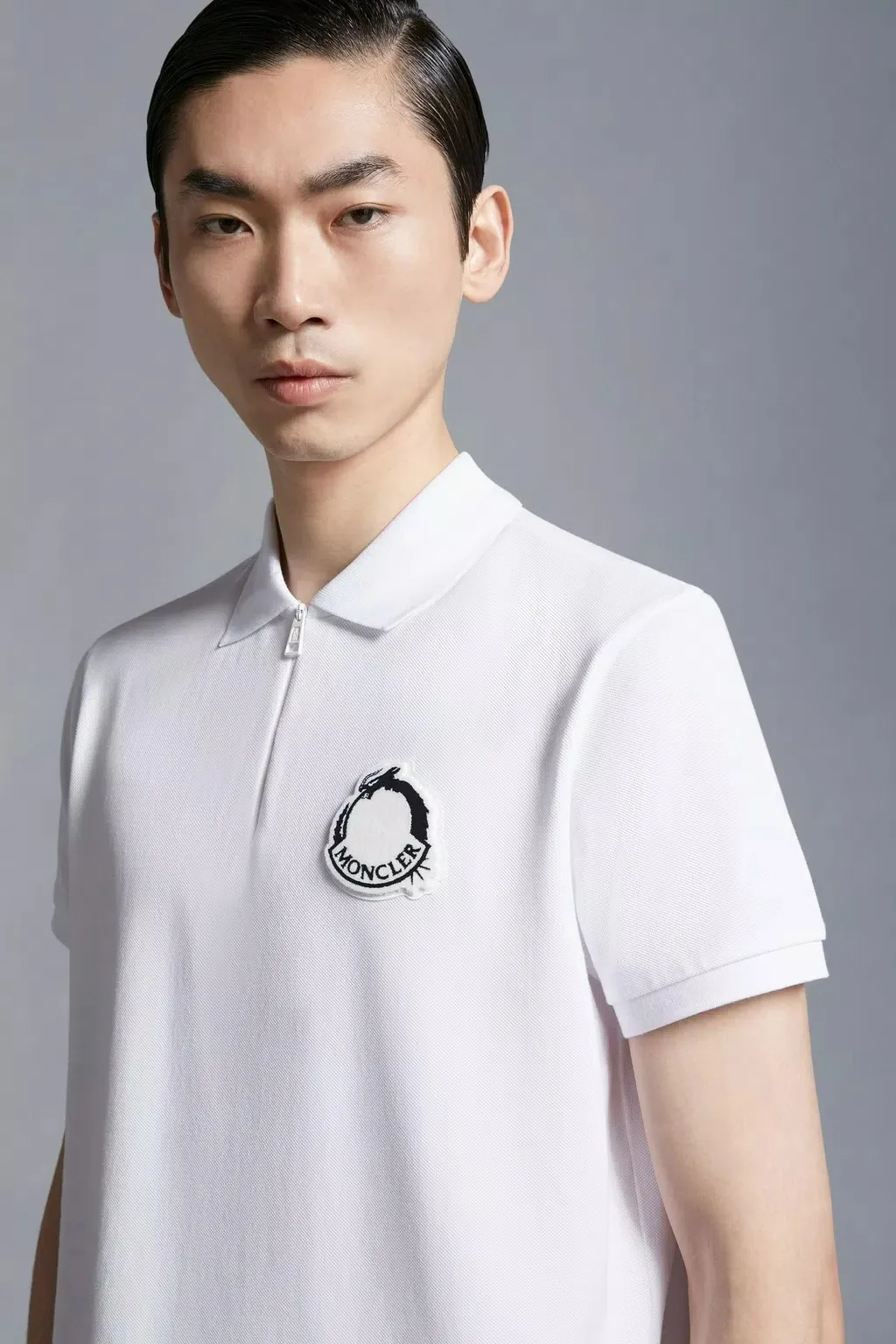 MONCLER  |Logo Patch Polo Shirt