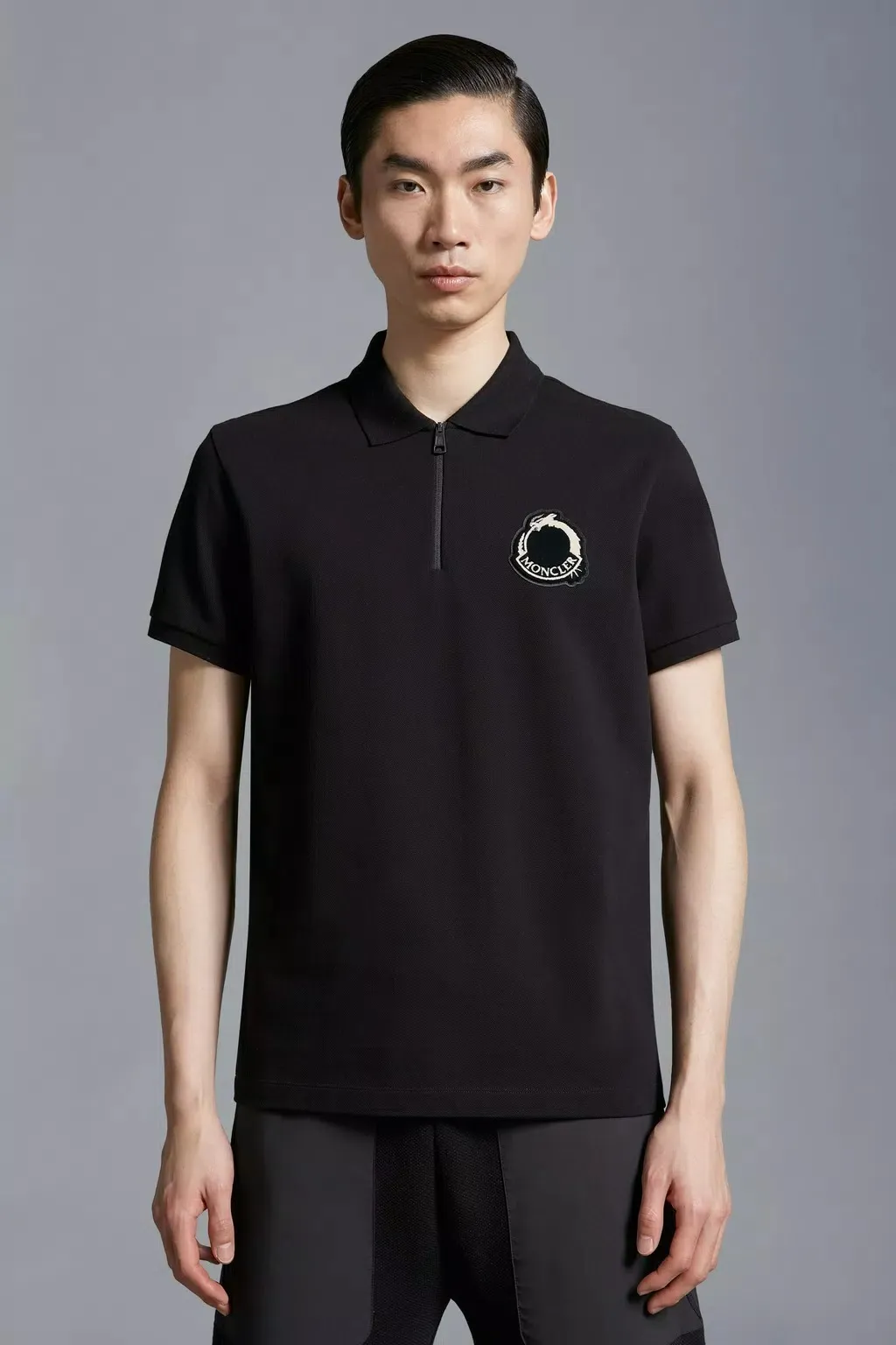 MONCLER  |Logo Patch Polo Shirt