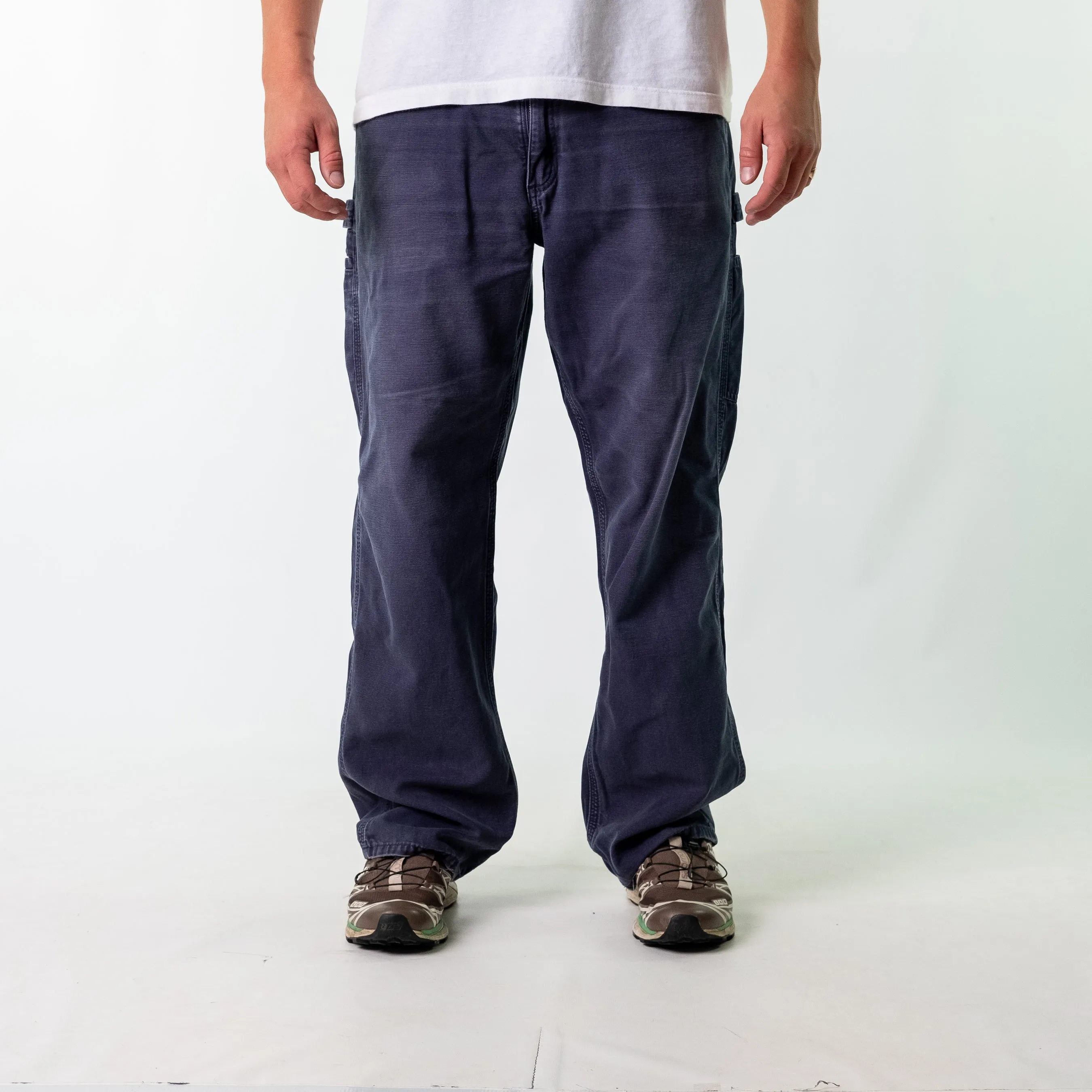 Navy Blue y2ks Carhartt Denim Carpenter Jeans Baggy Pants (36x32)