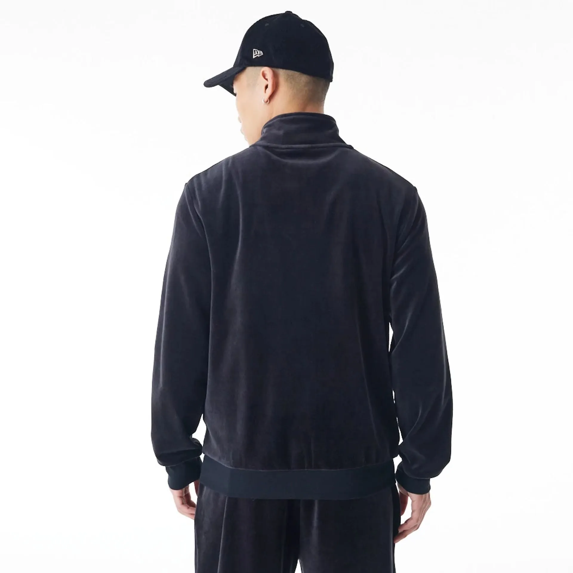 New Era Velour Black Track Jacket