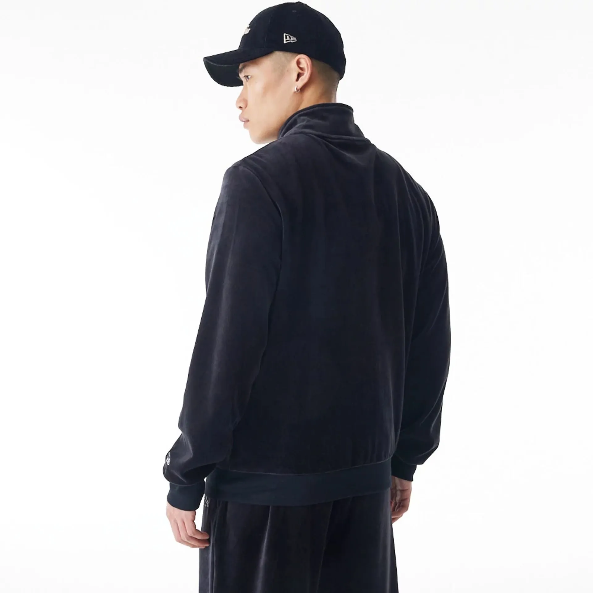 New Era Velour Black Track Jacket