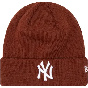 New Era Womens New York Yankees MLB Beanie - Brown