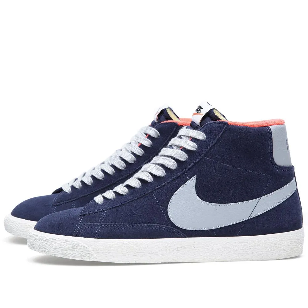 Nike Blazer Mid Premium Vintage SuedeMidnight Navy & Strata Grey