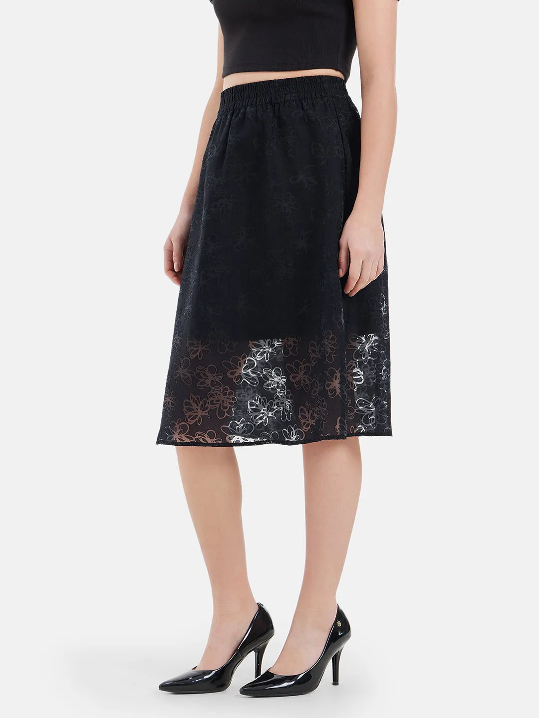 Nina A Line Midi Skirt