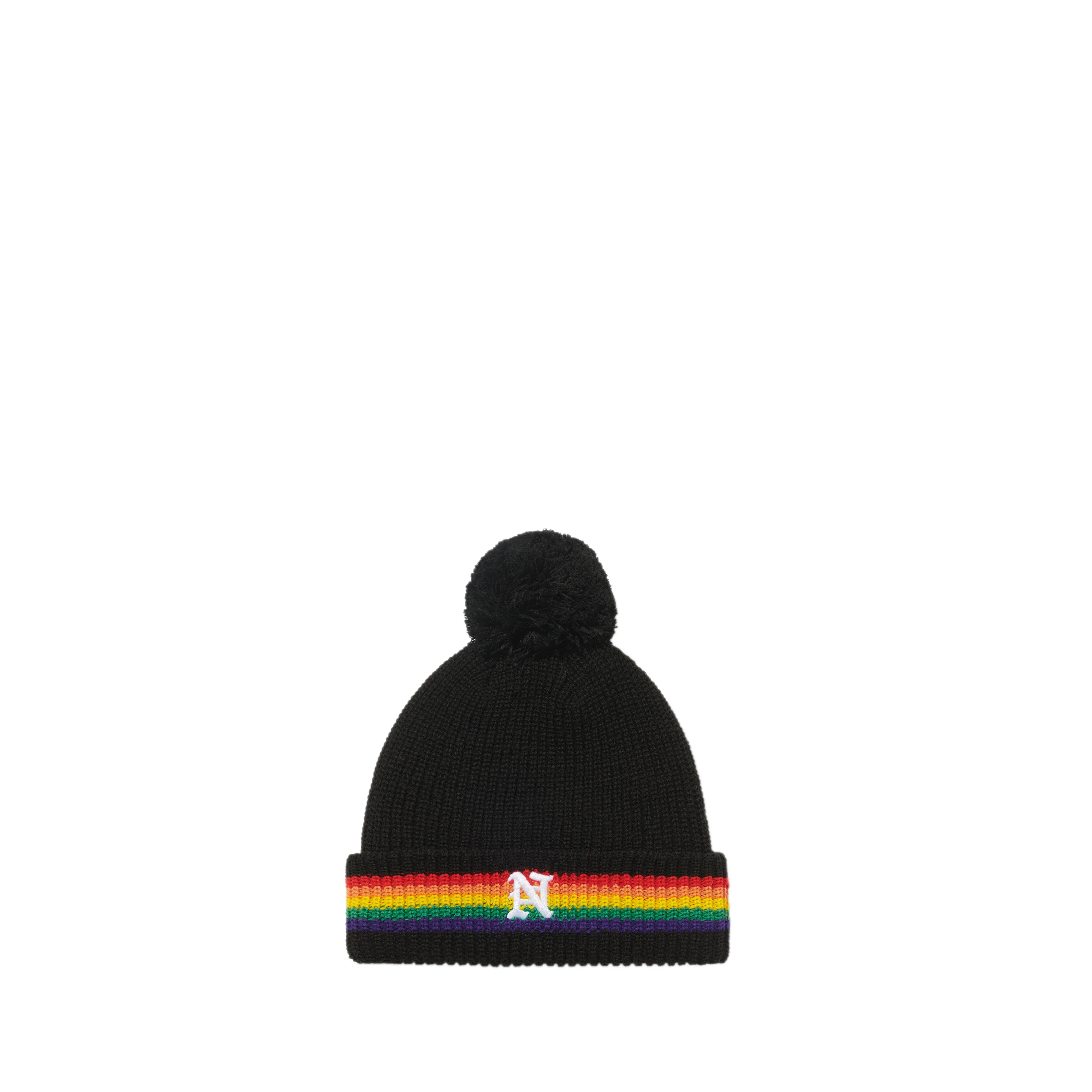 Noah Men’s Rainbow Beanie  Black