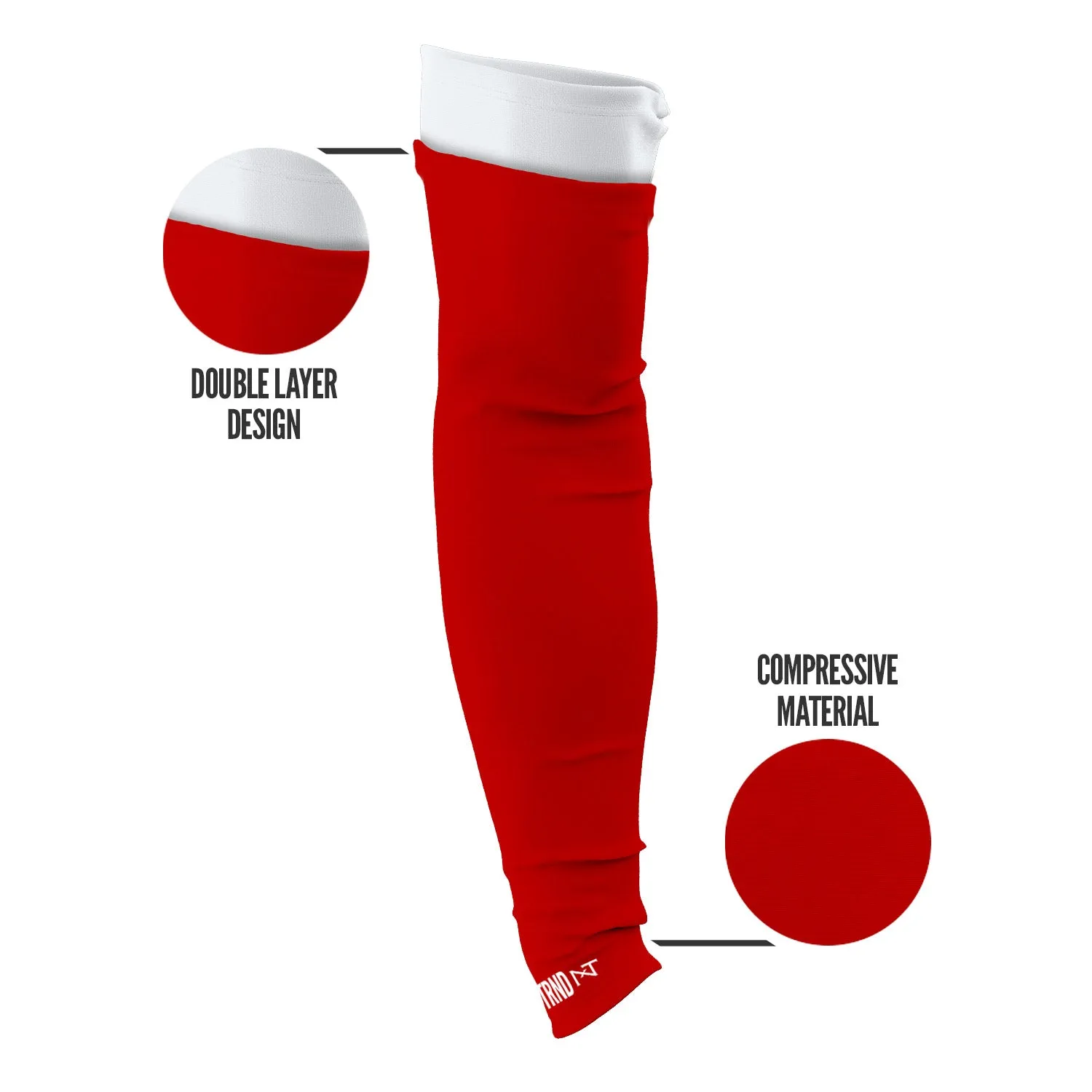 NXTRND Double Arm Sleeves Red (1 Pair)