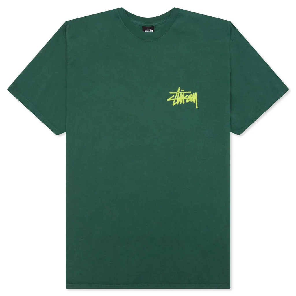 Old Phone Pigment Dyed Tee - Forest