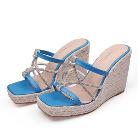 Open toe Fashion Ladies Party Shoes Brand Women Pumps Wedge