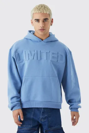 Oversized Boxy Limited Embossed Hoodie