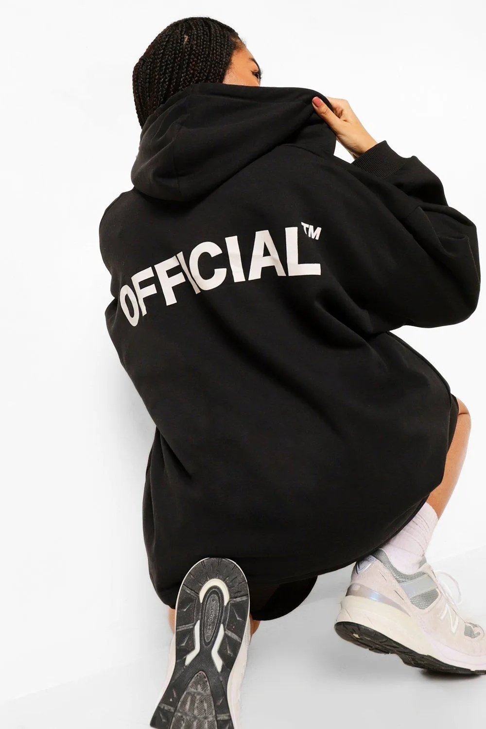 Oversized Zip Through Official Hoodie