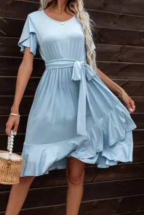 Playful Petal Sleeve Dress