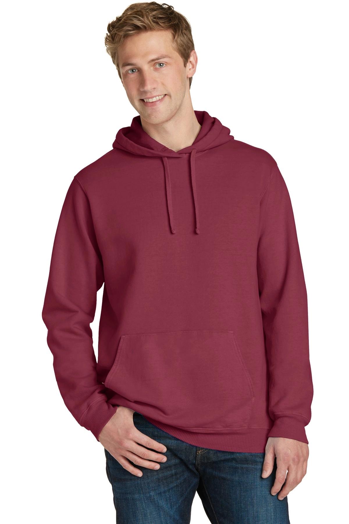 Port & Company PC098H Pigment-Dyed Pullover Hooded Sweatshirt SKU: PC098H