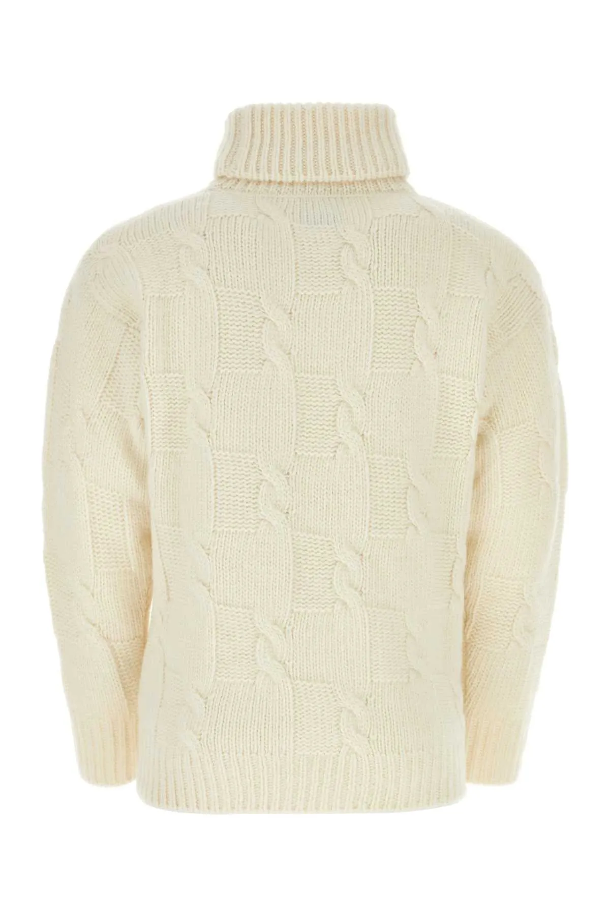 Pt Torino Ivory Wool Blend Sweater