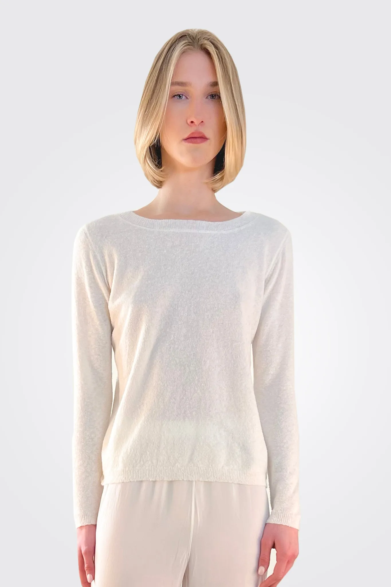 Pullover Sweater - White