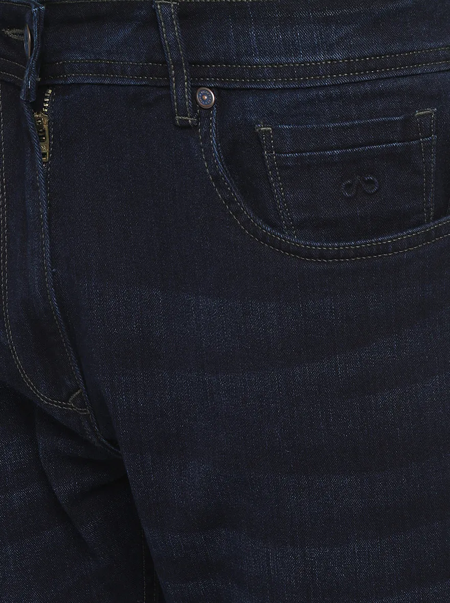 Raw Blue Washed Straight Fit Jeans | JadeBlue