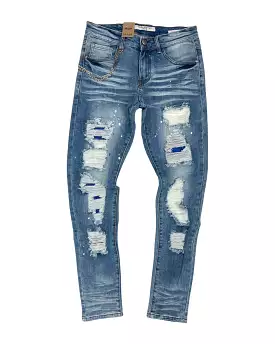 Reelistik Royal Blue Patch Jeans (4135-10)