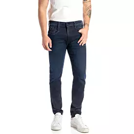 Replay Hyperflex Re-Used Anbass Slim Tapered Jeans - Dark Ink Forever Blue