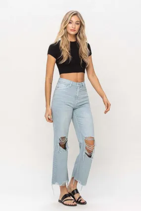 Reyna Vintage Crop Flare Jeans - Cloud Blue / BEST SELLER