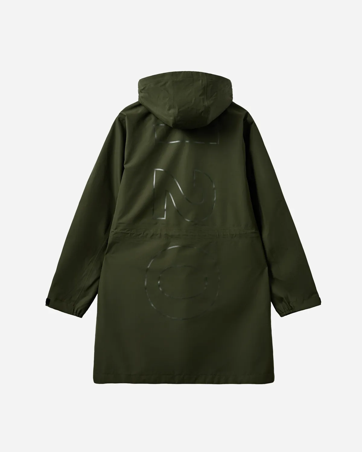 Rm LW Rain Long Jacket - Army