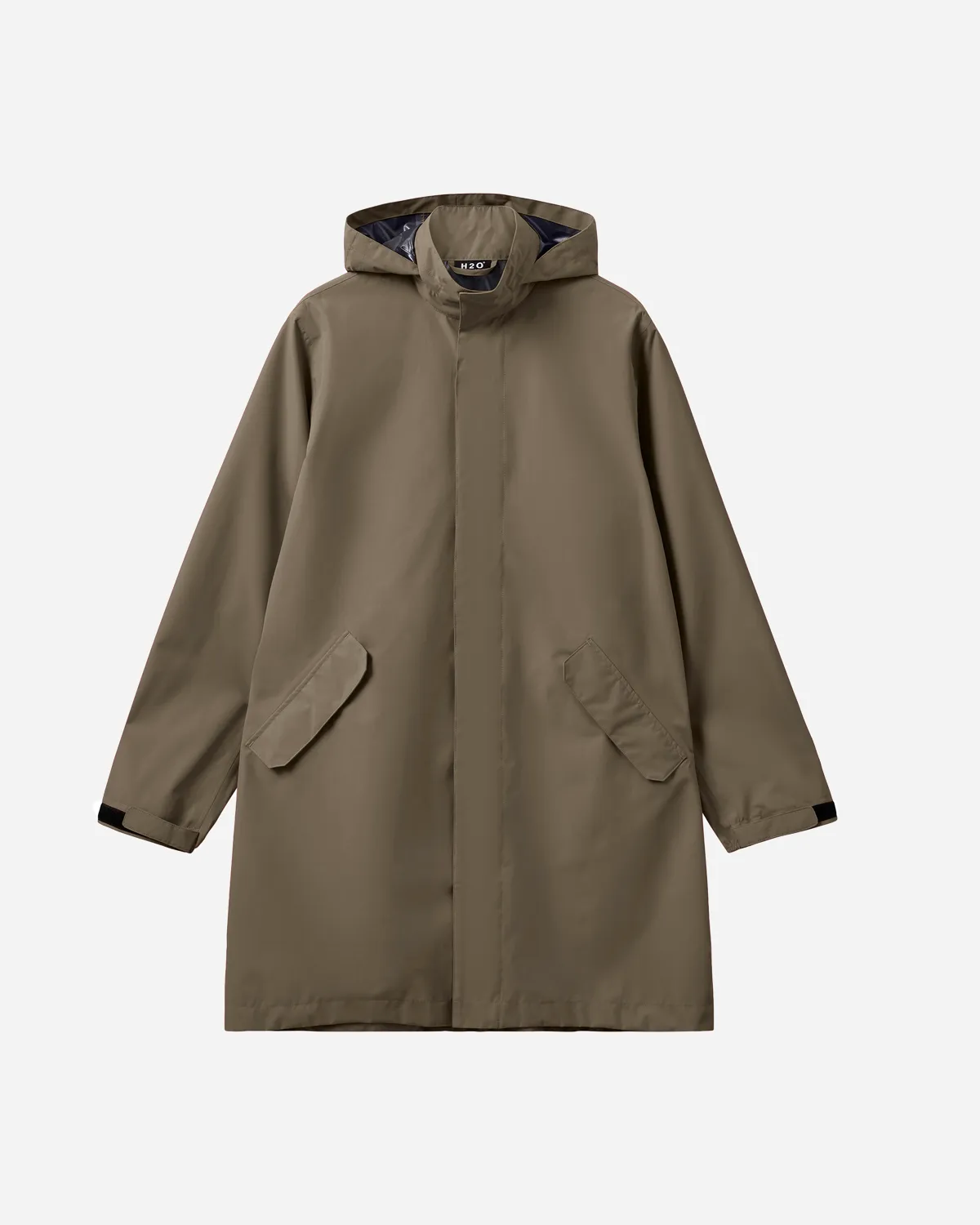 Rm LW Rain Long Jacket - Dusty Oak