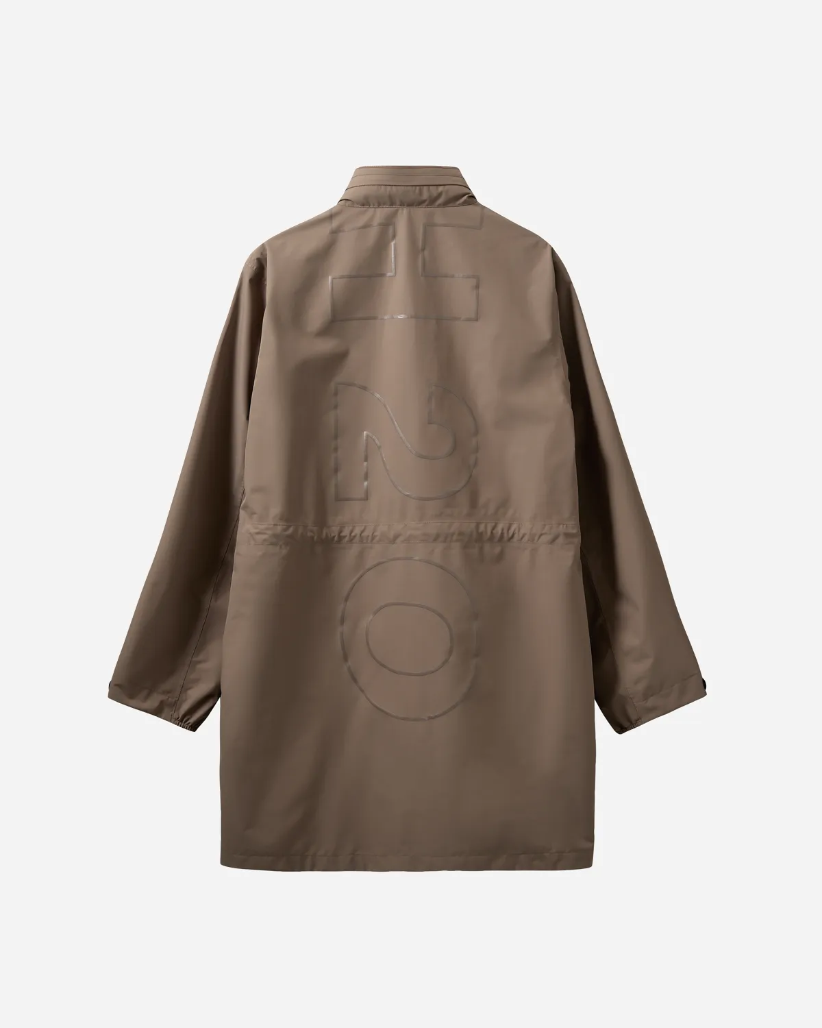 Rm LW Rain Long Jacket - Dusty Oak