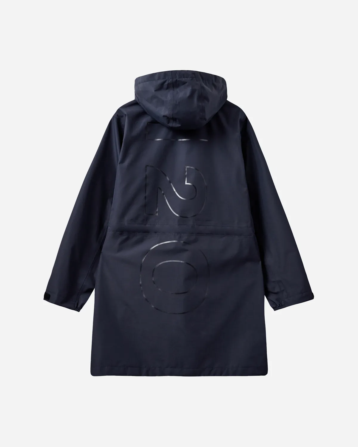 Rm LW Rain Long Jacket - Navy