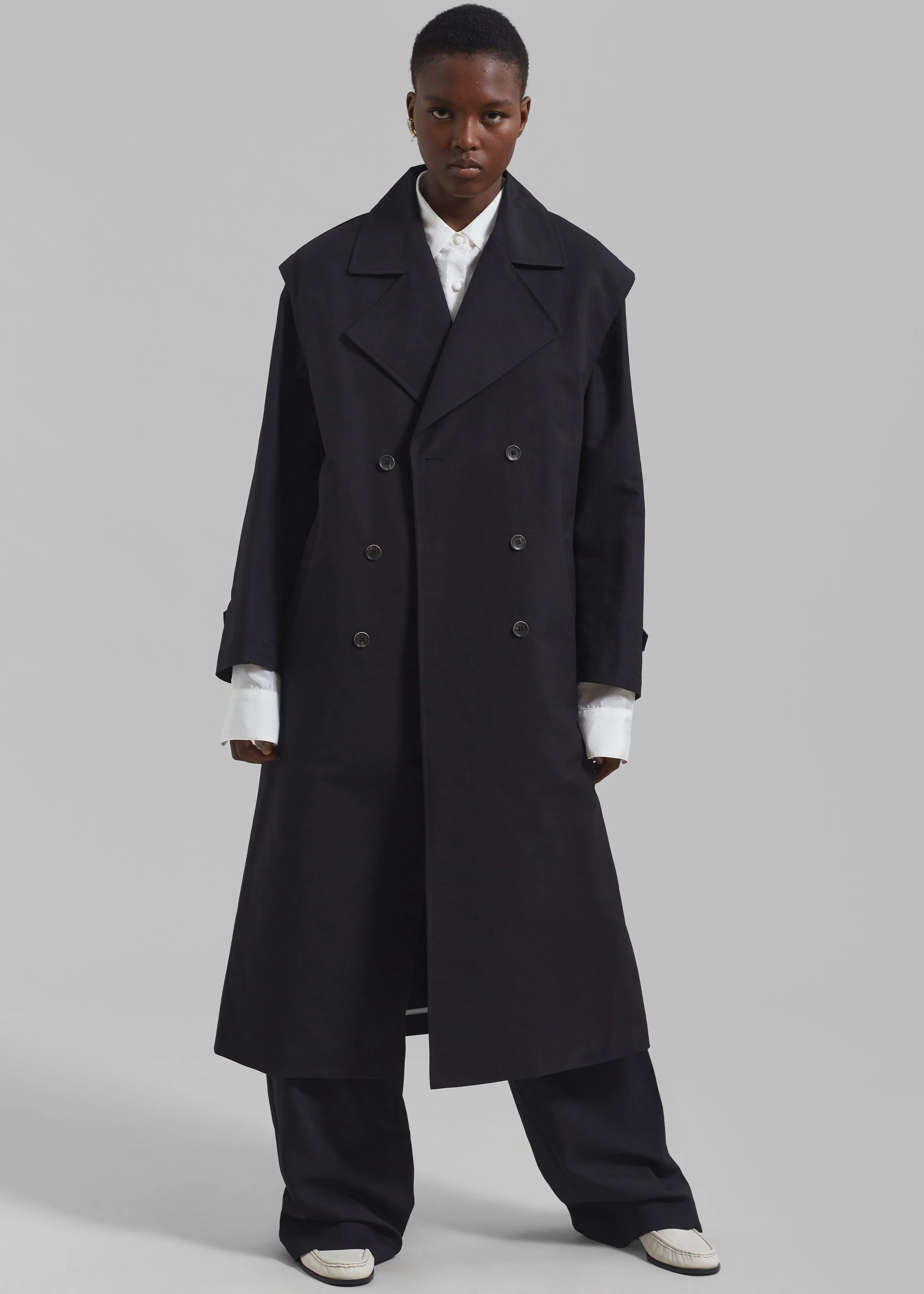 Saylor 2-Piece Trench Coat - Black