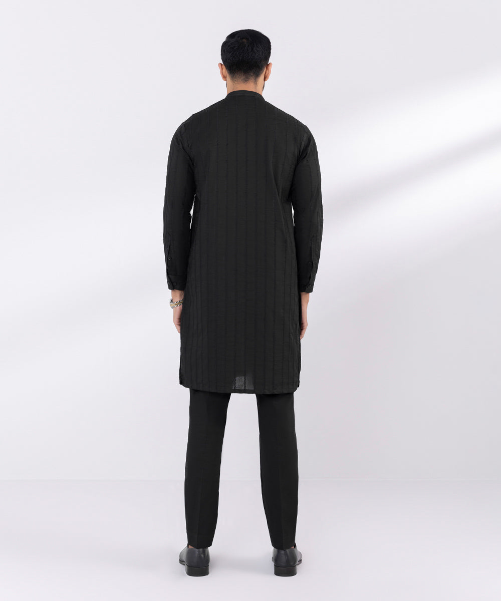 Schiffli Embroidered Cotton Suit