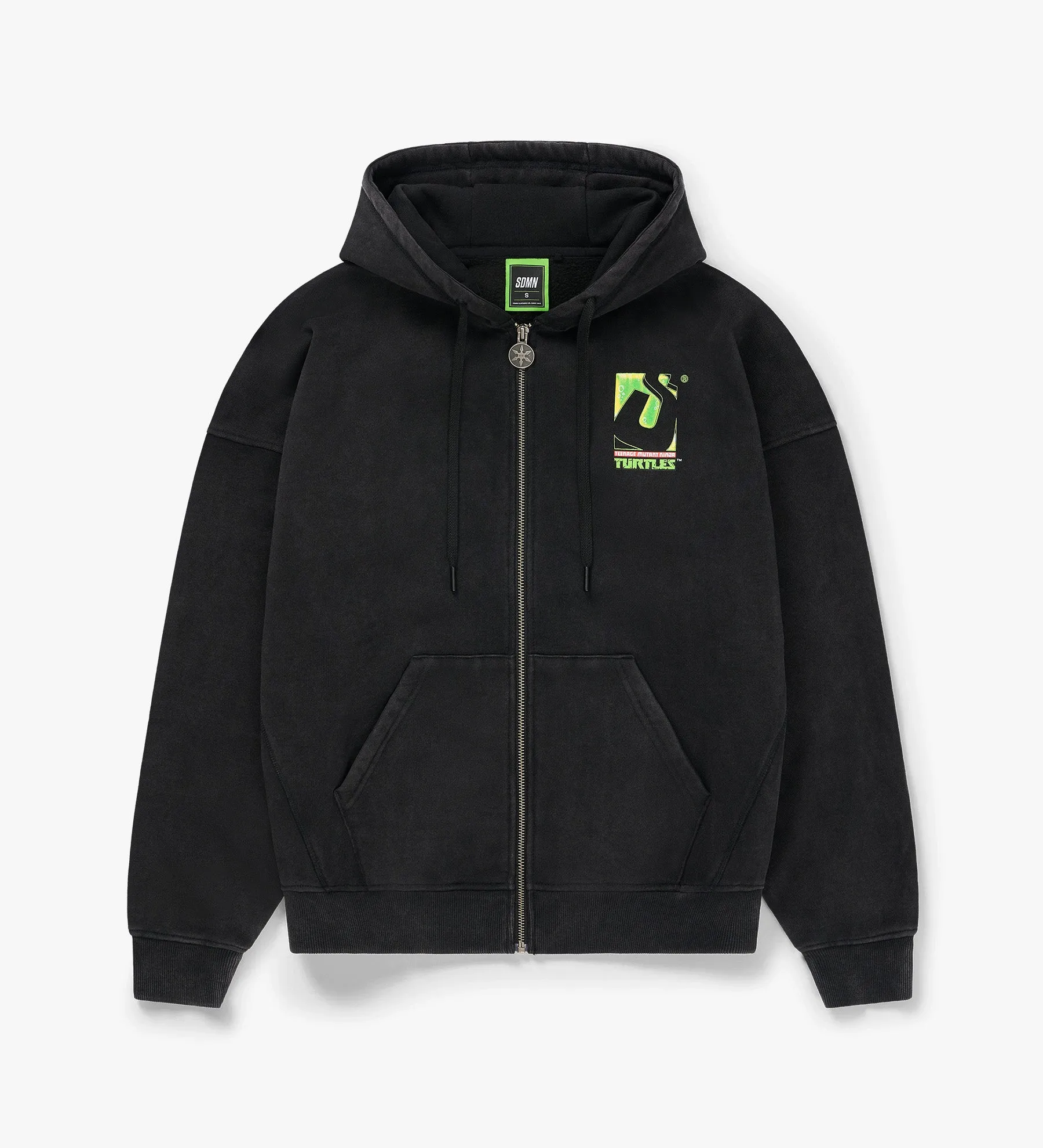 SDMN x TMNT Initial Zip Hoodie [Black]