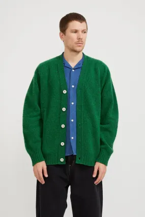 Shaggy Bear Cardigan Green Lover