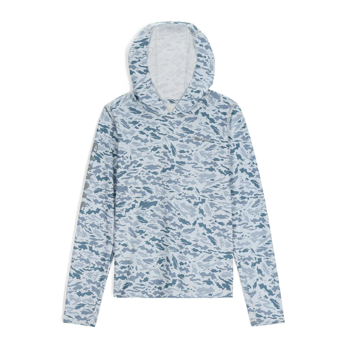 Simms Youth Solar Tech Hoody Ghost Camo Neptune