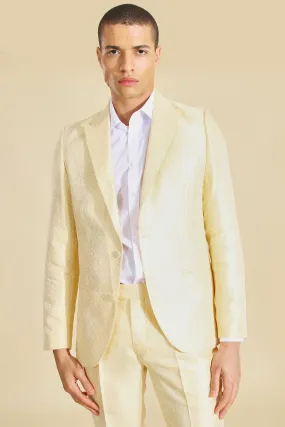 Single Breasted Jacquard Suit Jacket