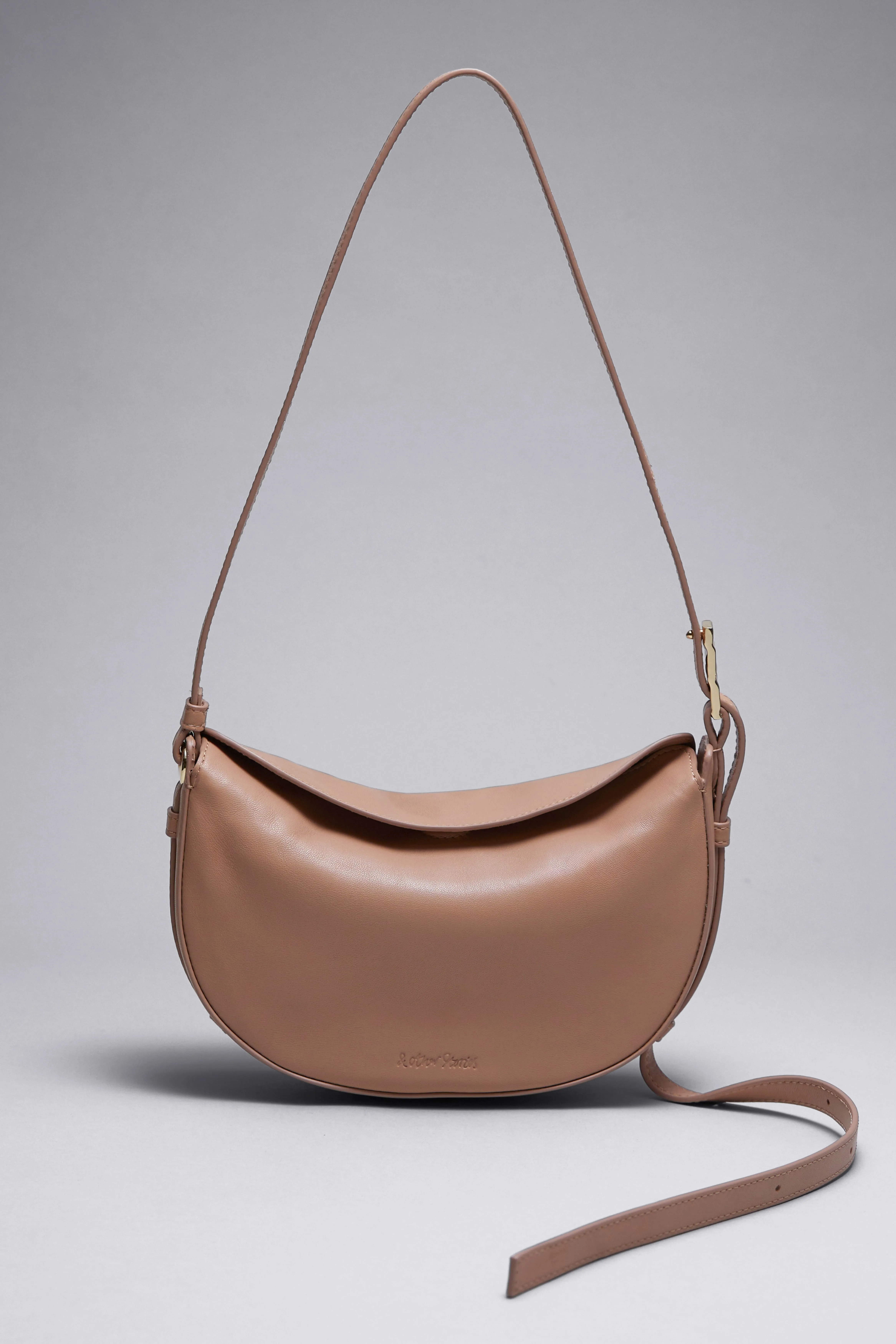 Small Leather Shoulder Bag - Beige - Ladies | H&M GB