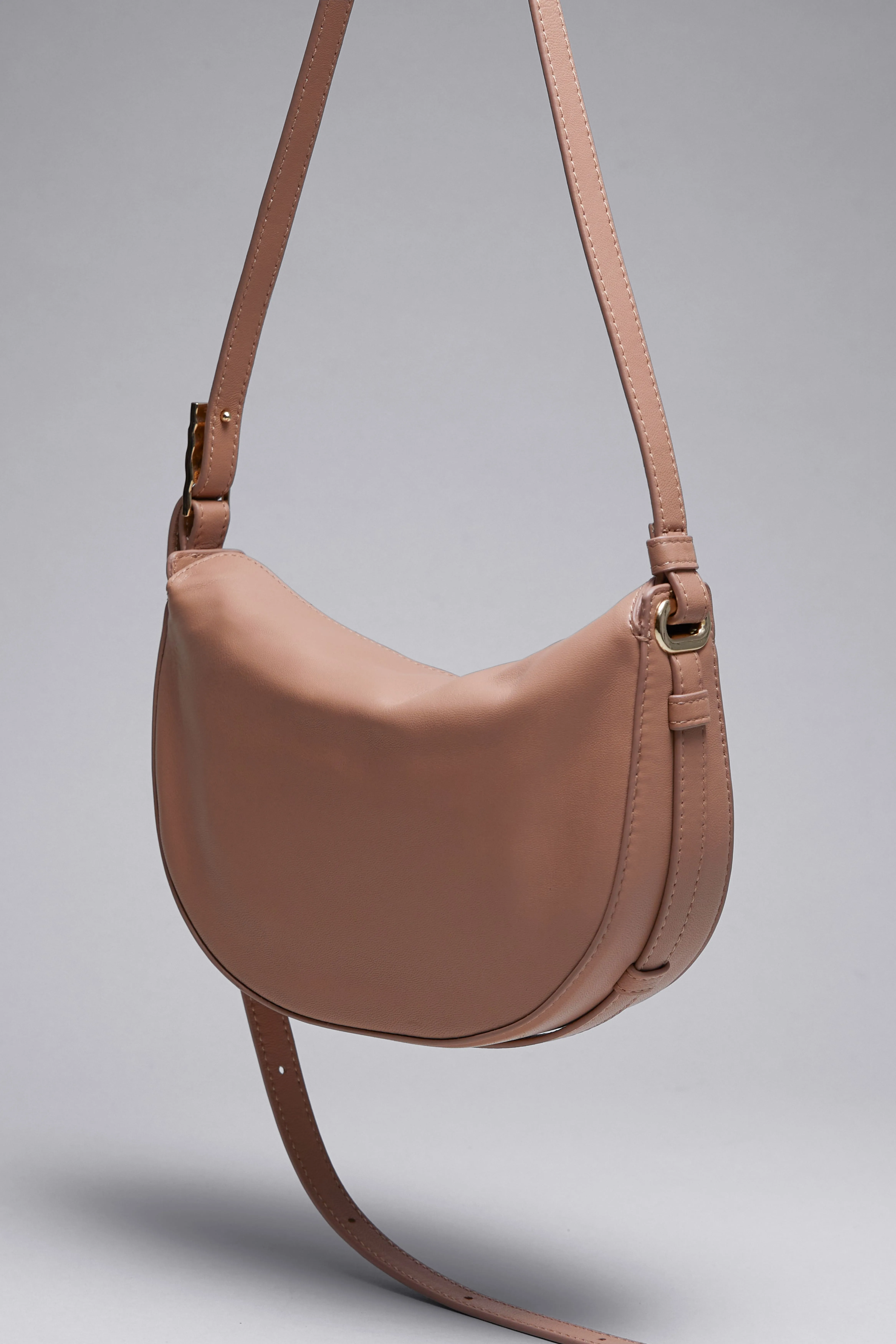 Small Leather Shoulder Bag - Beige - Ladies | H&M GB