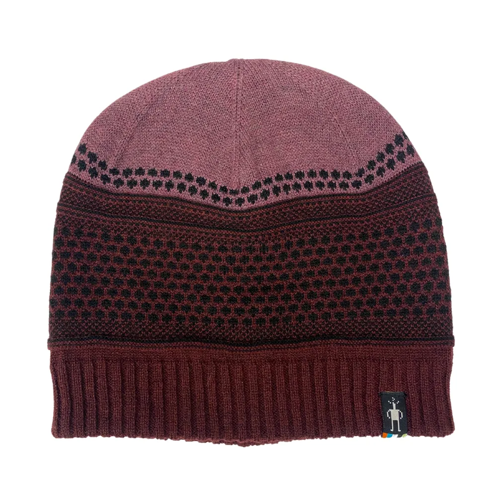 Smartwool Popcorn Cable Black Cherry Beanie (Women's)