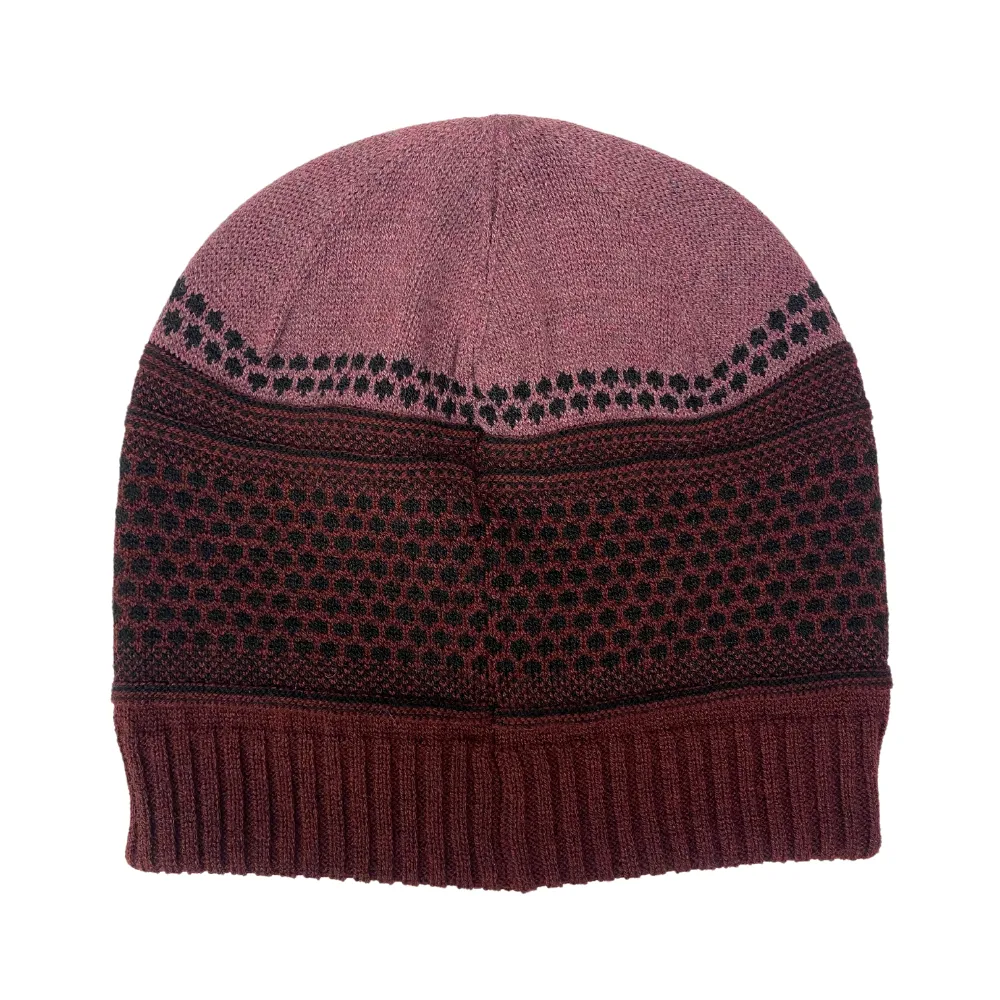 Smartwool Popcorn Cable Black Cherry Beanie (Women's)