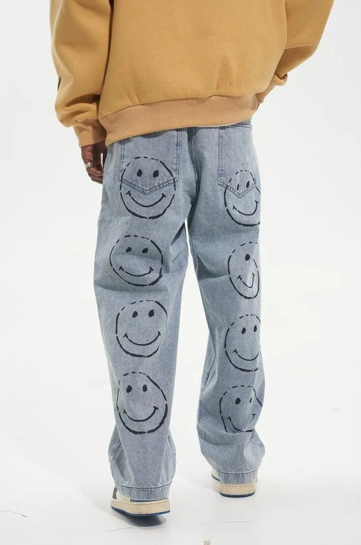 Smiley Printed Jeans