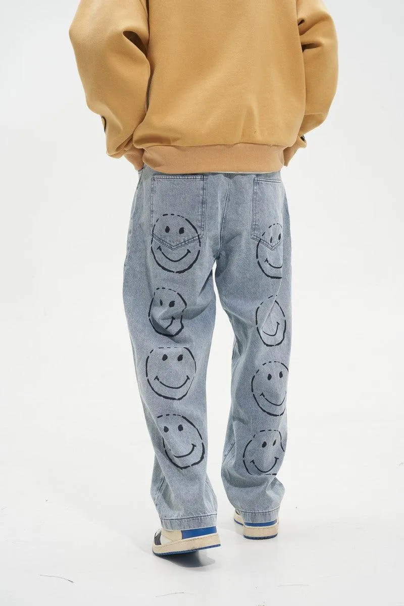 Smiley Printed Jeans