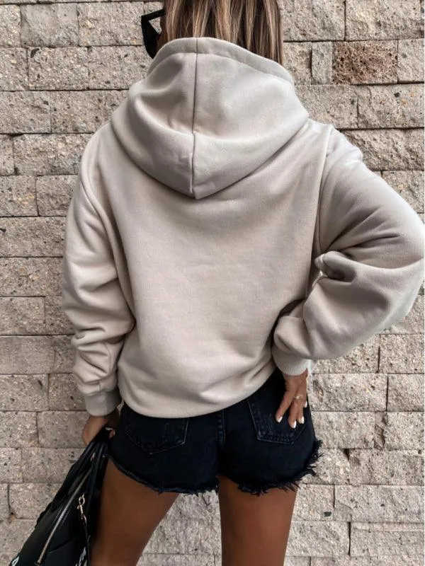 Solid Warm Women Hoodie